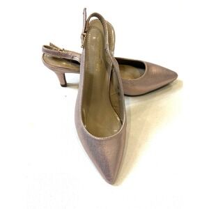 Dream Paris Sling back‎ Pumps Women's 8 Pink Iridescent New Without Box